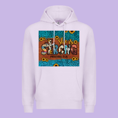 She Is Strong Premium Hoodie Designed By Jahusdesignshop