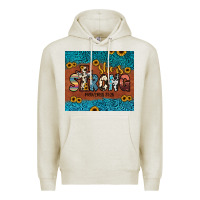 Oatmeal Heather she is strong Premium Hoodie - JahusDesignShop