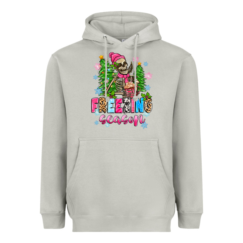 Freezing Season Skeleton Heavyweight Hoodie by Zillion Design Studio | Teevron