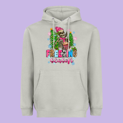 Heavyweight Hoodie freezing season skeleton