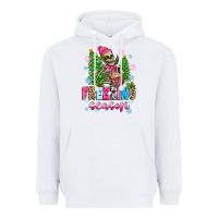 White freezing season skeleton Heavyweight Hoodie - Zillion Design Studio