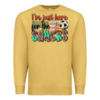 Antique Gold i'm just here for the snacks soccer Premium Sweatshirt - Zillion Design Studio