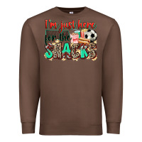 Chestnut i'm just here for the snacks soccer Premium Sweatshirt - Zillion Design Studio
