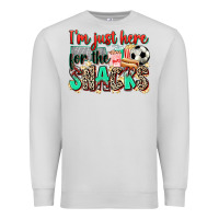 Dove Grey i'm just here for the snacks soccer Premium Sweatshirt - Zillion Design Studio