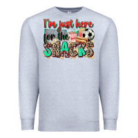 Heather Grey i'm just here for the snacks soccer Premium Sweatshirt - Zillion Design Studio