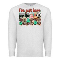 Oatmeal Heather i'm just here for the snacks soccer Premium Sweatshirt - Zillion Design Studio