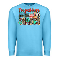 I'm Just Here For The Snacks Soccer Premium Sweatshirt | Teevron