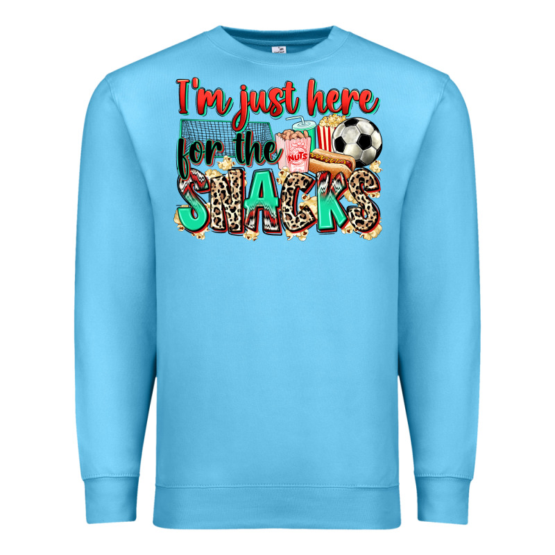 I'm Just Here For The Snacks Soccer Premium Sweatshirt by Zillion Design Studio | Teevron