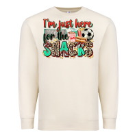 Sandshell i'm just here for the snacks soccer Premium Sweatshirt - Zillion Design Studio