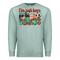 Seafoam i'm just here for the snacks soccer Premium Sweatshirt - Zillion Design Studio