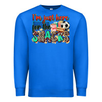 True Royal i'm just here for the snacks soccer Premium Sweatshirt - Zillion Design Studio