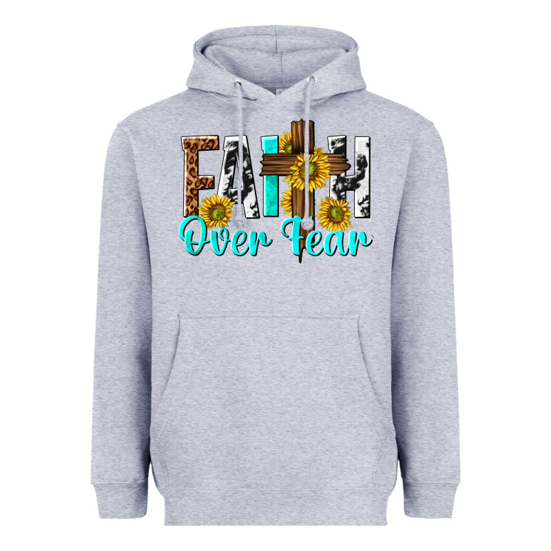 Faith Over Fear Heavyweight Hoodie by texasbilliewilder | Teevron