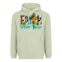 Matcha faith over fear Heavyweight Hoodie - texasbilliewilder