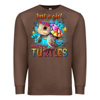 Chestnut just a girl who loves turtles Premium Sweatshirt - texasbilliewilder