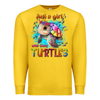Lemon just a girl who loves turtles Premium Sweatshirt - texasbilliewilder