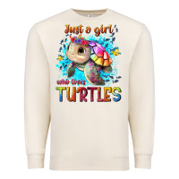 Sandshell just a girl who loves turtles Premium Sweatshirt - texasbilliewilder