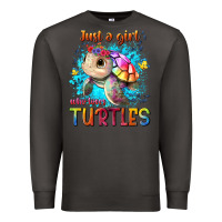 Smoke just a girl who loves turtles Premium Sweatshirt - texasbilliewilder