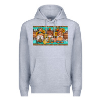 Heather Grey western fall gnomes sippy cup Premium Hoodie - Artiststas