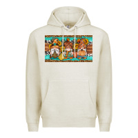 Oatmeal Heather western fall gnomes sippy cup Premium Hoodie - Artiststas