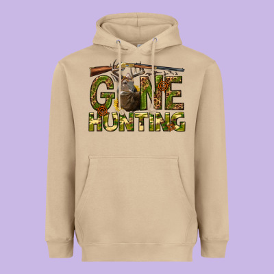 Gone Hunting Western Heavyweight Hoodie Designed By Texasbilliewilder