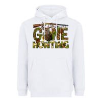 White gone hunting western Heavyweight Hoodie - texasbilliewilder
