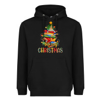 Black book christmas tree merry christmas Heavyweight Hoodie - Zillion Design Studio