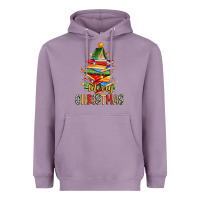 Lavender book christmas tree merry christmas Heavyweight Hoodie - Zillion Design Studio