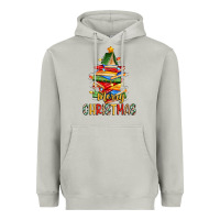 Moon Dust book christmas tree merry christmas Heavyweight Hoodie - Zillion Design Studio