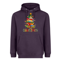 Plum book christmas tree merry christmas Heavyweight Hoodie - Zillion Design Studio