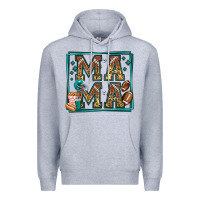 Heather Grey american football mama Premium Hoodie - Jasminsmagicworld