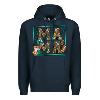 Navy american football mama Premium Hoodie - Jasminsmagicworld