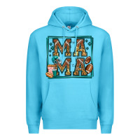 Ocean Blue american football mama Premium Hoodie - Jasminsmagicworld