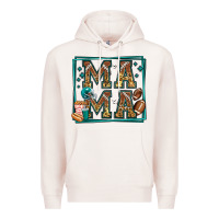 Pale Pink american football mama Premium Hoodie - Jasminsmagicworld