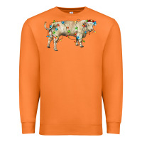 Carrot Charolais bull with christmas lights Premium Sweatshirt - RanaPortraitStore