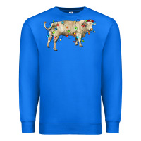 True Royal Charolais bull with christmas lights Premium Sweatshirt - RanaPortraitStore