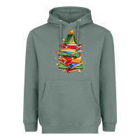 Sage book christmas tree Heavyweight Hoodie - Zillion Design Studio