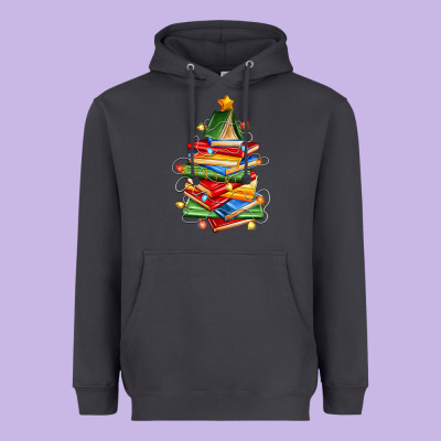 Heavyweight Hoodie book christmas tree