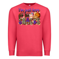 Cardinal i'm just here for the snacks basketball Premium Sweatshirt - Zillion Design Studio