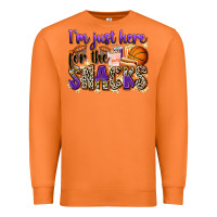 Carrot i'm just here for the snacks basketball Premium Sweatshirt - Zillion Design Studio