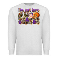 Oatmeal Heather i'm just here for the snacks basketball Premium Sweatshirt - Zillion Design Studio