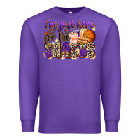 Purple i'm just here for the snacks basketball Premium Sweatshirt - Zillion Design Studio
