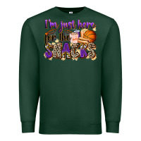 Sports Green i'm just here for the snacks basketball Premium Sweatshirt - Zillion Design Studio