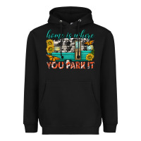 Black home is where  you park it Heavyweight Hoodie - texasbilliewilder