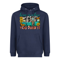 Navy home is where  you park it Heavyweight Hoodie - texasbilliewilder