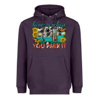 Plum home is where  you park it Heavyweight Hoodie - texasbilliewilder