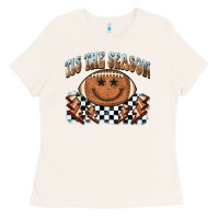 Bone tis the season football smiley face Ladies Tee - BarkalooDesign