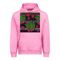 Fuchsia Pink mexican rose and cactus seamless pattern Urban Hoodie - BundleAndBundleShop