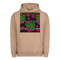 Mexican Rose And Cactus Seamless Pattern Urban Hoodie | Teevron