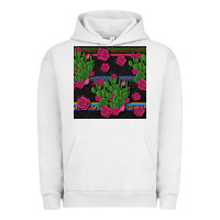 Pigment Lunar Rock mexican rose and cactus seamless pattern Urban Hoodie - BundleAndBundleShop