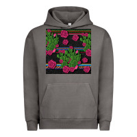 Pigment Tornado mexican rose and cactus seamless pattern Urban Hoodie - BundleAndBundleShop